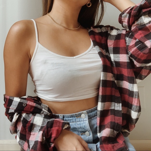 Sweaters - cozy red flannel🤎🍂